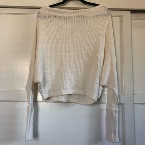 Off the shoulder sweater